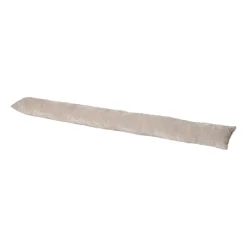 Xenos Winterartikelen-Tochtstopper velours - beige - 90x9 cm