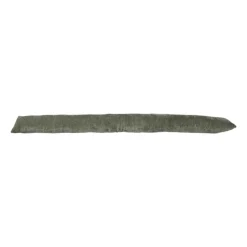 Xenos Winterartikelen-Tochtstopper velours - groen - 90x9 cm
