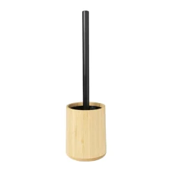 Xenos Badkamer Accessoires|Toiletborstels-Toiletborstel bamboe - naturel - ø10.5x12 cm