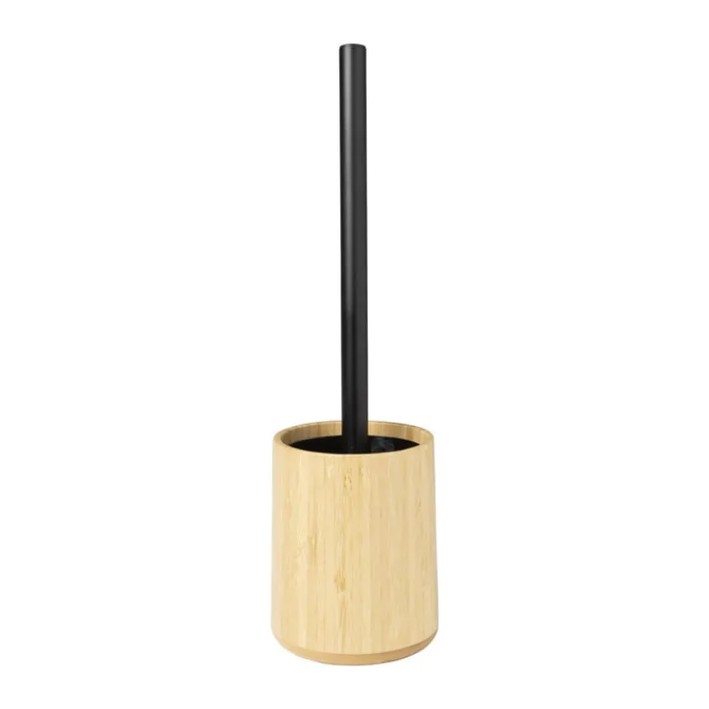Xenos Badkamer Accessoires|Toiletborstels-Toiletborstel bamboe - naturel - ø10.5x12 cm