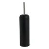 Xenos Toiletborstels-Toiletborstel en houder metaal - zwart - 41 cm