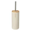 Xenos Toiletborstels-Toiletborstel sand - beige - ø10.3x38.5 cm