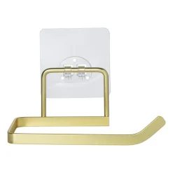 Xenos Badkamer Accessoires|Toiletrolhouders-Toiletrolhouder - goudkleurig - 13.7x7x11 cm