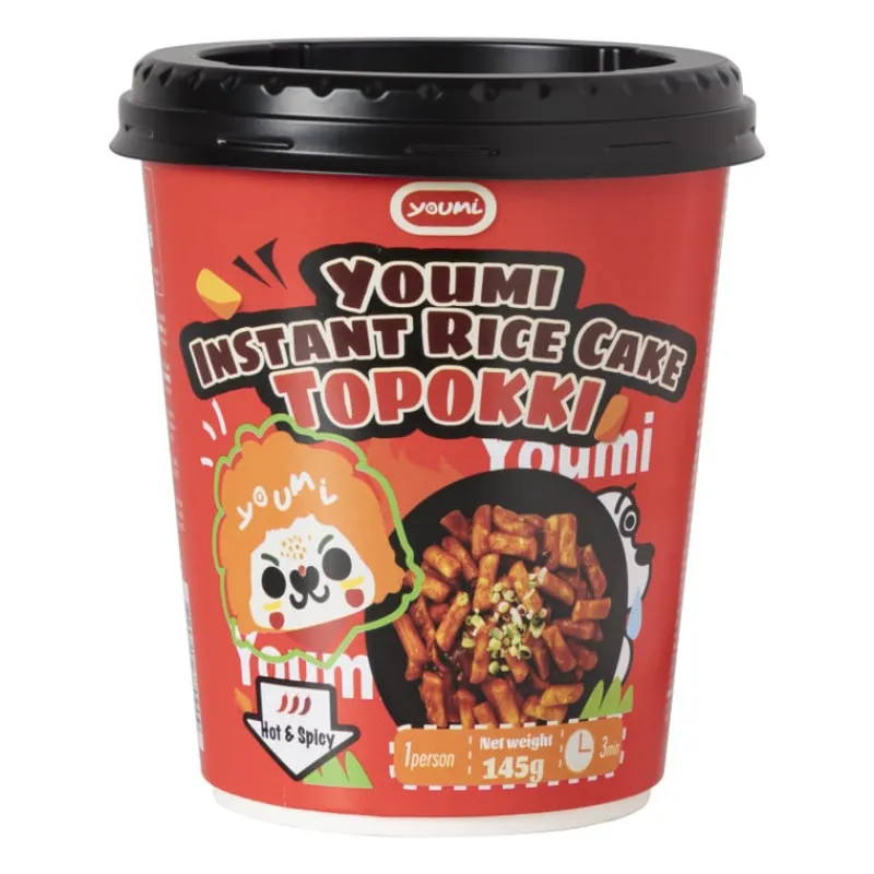 Xenos Koreaanse Keuken|Pasta, Rijst En Wraps-Topokki rice cake - Youmi hot & spicy - 145 gram