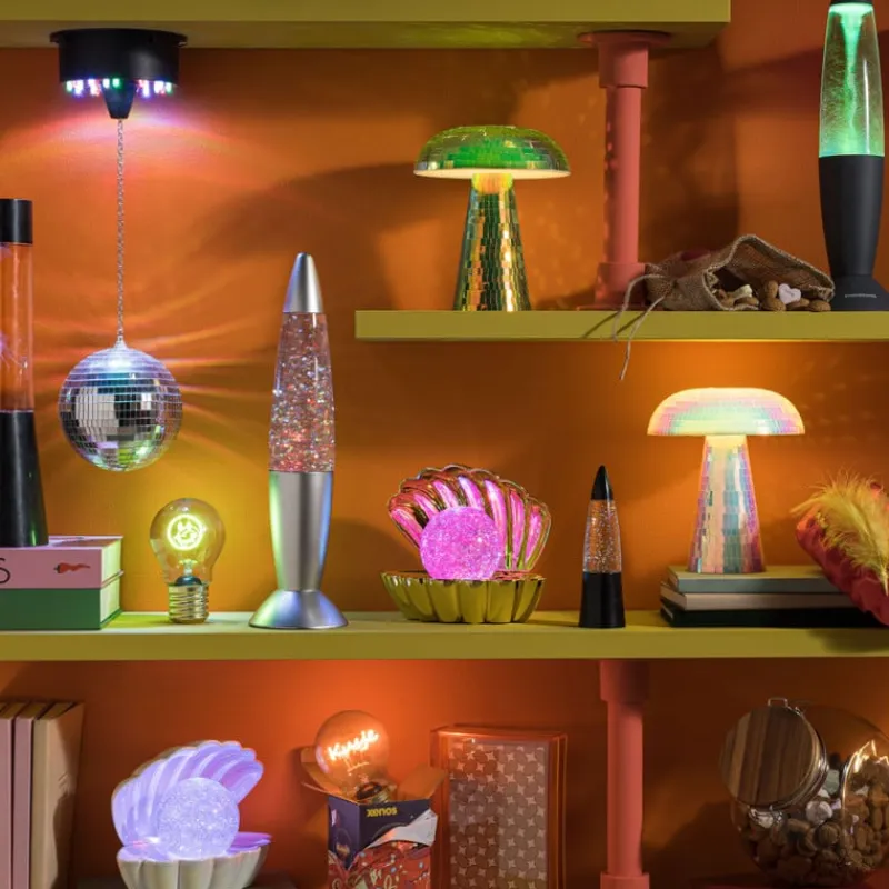 Xenos Kerstcadeaus|Led Lampen-Tornado led lava lamp