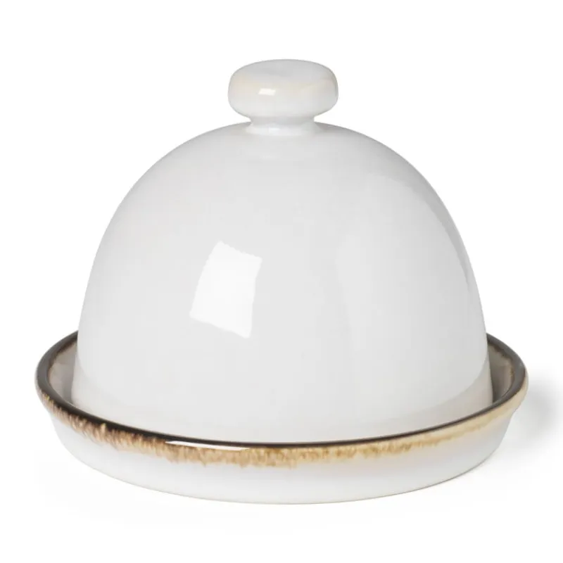 Xenos Botervloten-Toscane botervloot - wit - ø12x9 cm