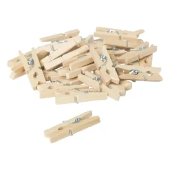 Xenos Knutselspullen-Touw met mini knijpers - 3 meter