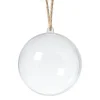 Xenos Kerstballen-Transparante kerstbal - ø8 cm - set van 6