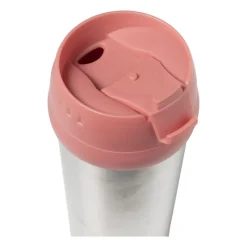Xenos Drinkflessen-Travel beker - roze - 450 ml