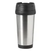 Xenos Drinkflessen-Travel beker - zwart - 450 ml