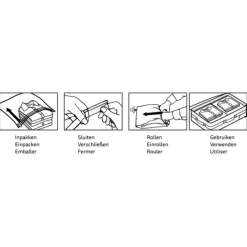Xenos Koffer Organizers|Vacuumzakken-Travel compression bags - transparant - set van 3