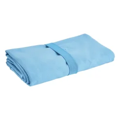 Xenos Reishanddoeken-Travel-/sporthanddoek - blauw - 130x80 cm
