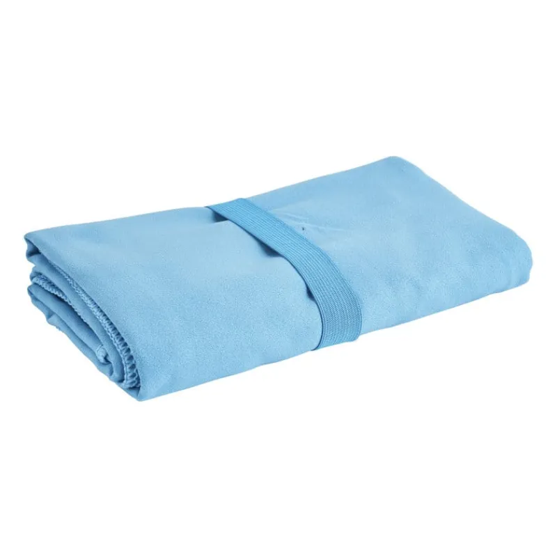 Xenos Reishanddoeken-Travel-/sporthanddoek - blauw - 130x80 cm