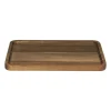 Xenos Borrelplanken|Kaarsenplateaus-tray acacia middel - bruin - 18x28x1.5 cm