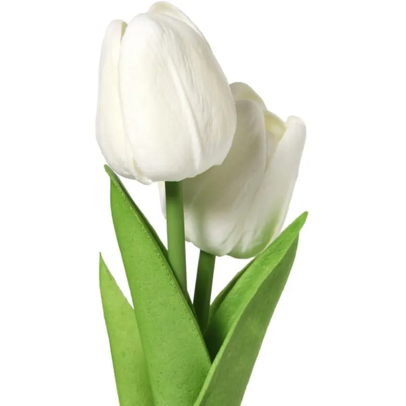 Xenos Kunstbloemen-Tulpen in vaasje - diverse varianten - ø7x18 cm