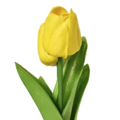 Xenos Kunstbloemen-Tulpen in vaasje - diverse varianten - ø7x18 cm