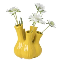 Xenos Vazen|Vazen-Tulpenvaas klein - geel - ø13.5x16 cm