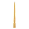 Xenos Dinerkaarsen-Twisted dinerkaars - okergeel - ⌀2x25 cm