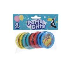Xenos Kinderfeestjes-Uitdeelcadeautje kantelpuzzel - multikleur - set van 8