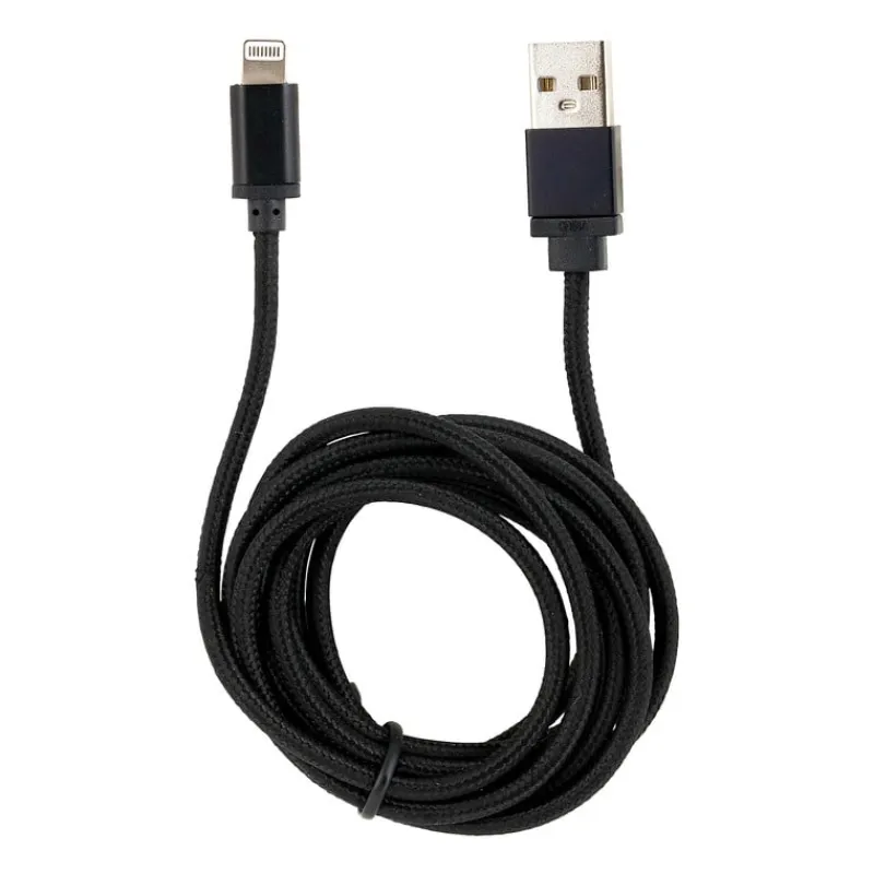 Xenos Opladers-USB laadkabel 1.5 m - zwart