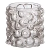 Xenos Kerstcadeaus|Vazen-Vaas bubbels - grijs - ø17x15 cm