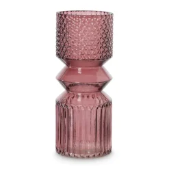 Xenos Vazen|Vazen-Vaas diabolo - roze - ø9.5x24.5 cm