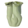 Xenos Vazen|Vazen-Vaas reactive glaze groot - groen - 24.3x19.7x17.3 cm