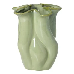 Xenos Vazen|Vazen-Vaas reactive glaze groot - groen - 24.3x19.7x17.3 cm