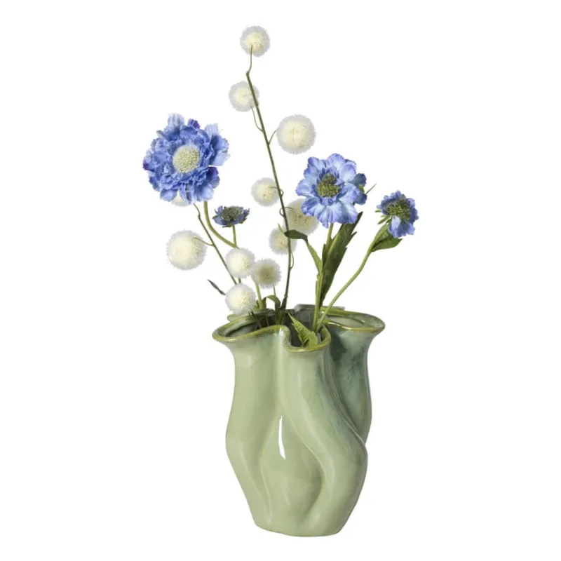 Xenos Vazen|Vazen-Vaas reactive glaze groot - groen - 24.3x19.7x17.3 cm