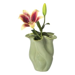 Xenos Vazen|Vazen-Vaas reactive glaze klein - groen - 19.3x16x14.3 cm