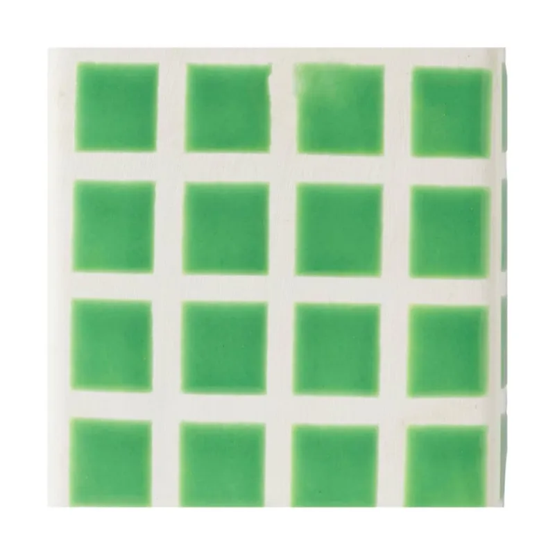 Xenos Vazen|Vazen-Vaas tegel groot - groen - 20x8x8 cm
