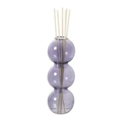 Xenos Vazen|Vazen-Vaas voor geurstokjes bollen - paars - ø6.5x16.5 cm