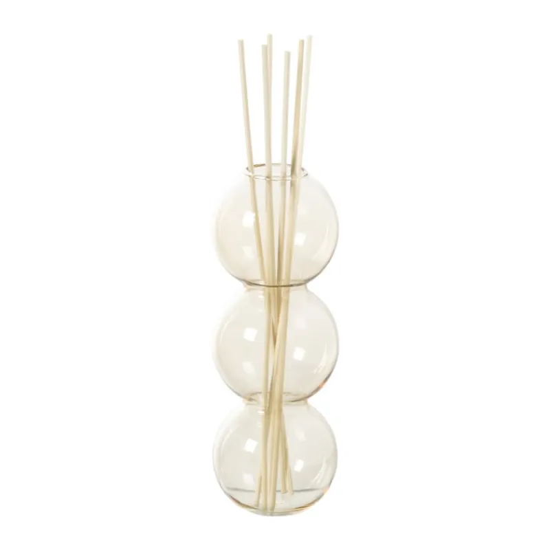 Xenos Vazen|Vazen-Vaas voor geurstokjes bollen - geel - ø6.5x16.5 cm