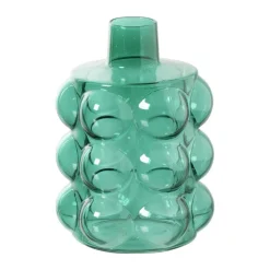 Xenos Vazen|Vazen-Vaas voor geurstokjes bubbels - groen - ø8.5x11.5 cm