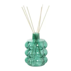 Xenos Vazen|Vazen-Vaas voor geurstokjes bubbels - groen - ø8.5x11.5 cm