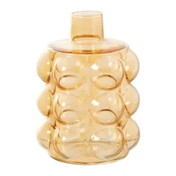 Xenos Vazen|Vazen-Vaas voor geurstokjes bubbels - oranje - ø8.5x11.5 cm