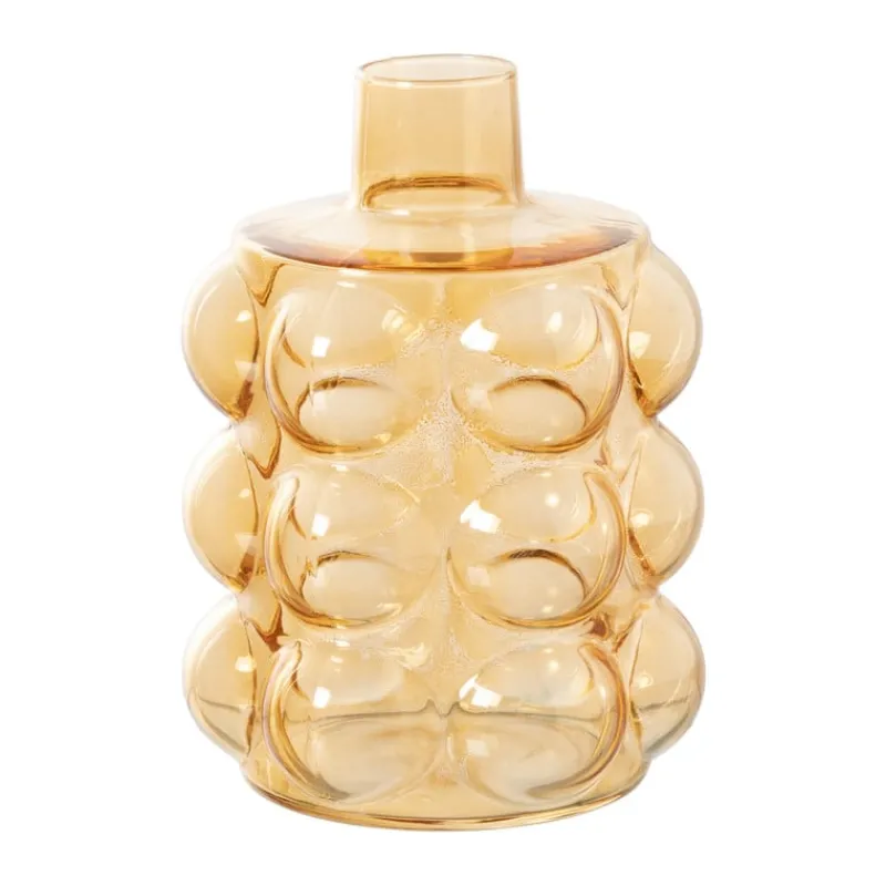 Xenos Vazen|Vazen-Vaas voor geurstokjes bubbels - oranje - ø8.5x11.5 cm