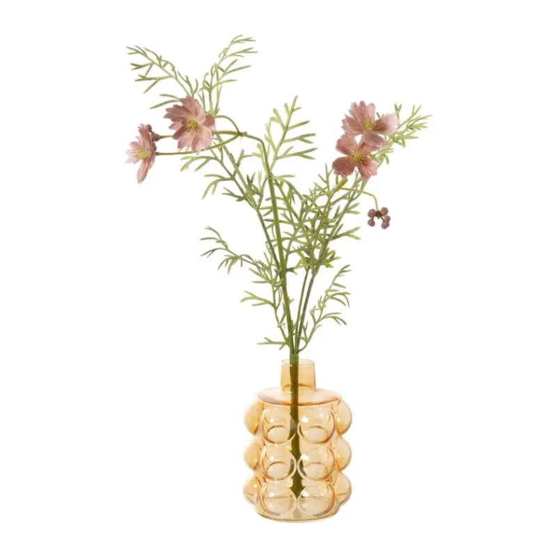 Xenos Vazen|Vazen-Vaas voor geurstokjes bubbels - oranje - ø8.5x11.5 cm