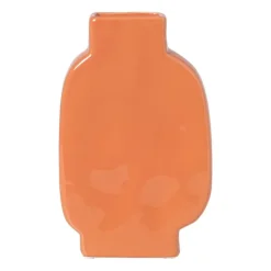 Xenos Vazen|Vazen-Vaas zebra - rood/oranje - 20.8x13x5.2 cm