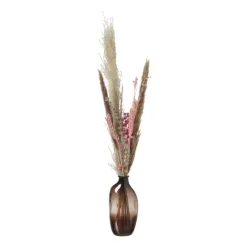 Xenos Vazen|Vazen-Vaasje lang - 15x7.3x5.8 cm - bruin