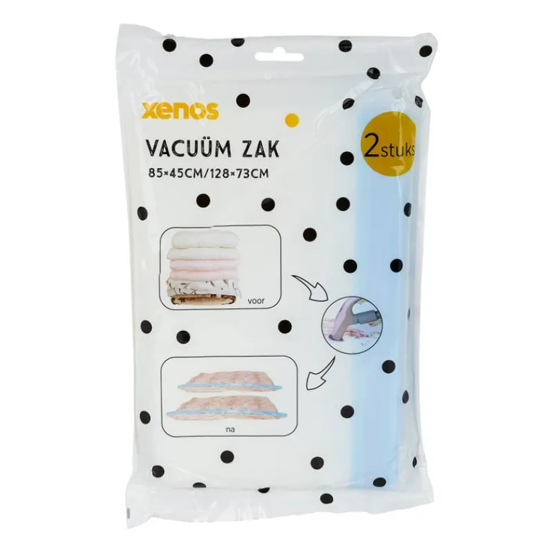 Xenos Vacuumzakken-Vacuüm zak - transparant - 2 stuks