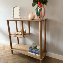 Xenos Vakkenkasten-Vakkenkast Scandi laag - naturel - 75x75x30 cm