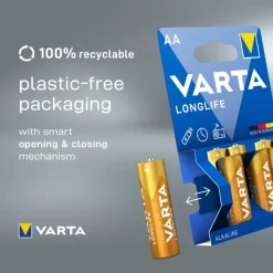 Varta Batterijen-longlife AA batterijen - set van 10