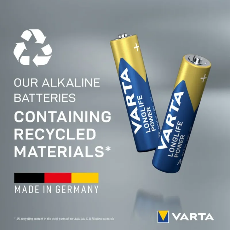 Varta Batterijen-longlife power AAA batterijen - set van 4