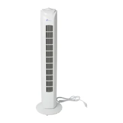 Xenos Ventilatoren-Ventilator toren - wit - 81x22x22 cm
