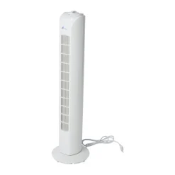 Xenos Ventilatoren-Ventilator toren - wit - 81x22x22 cm