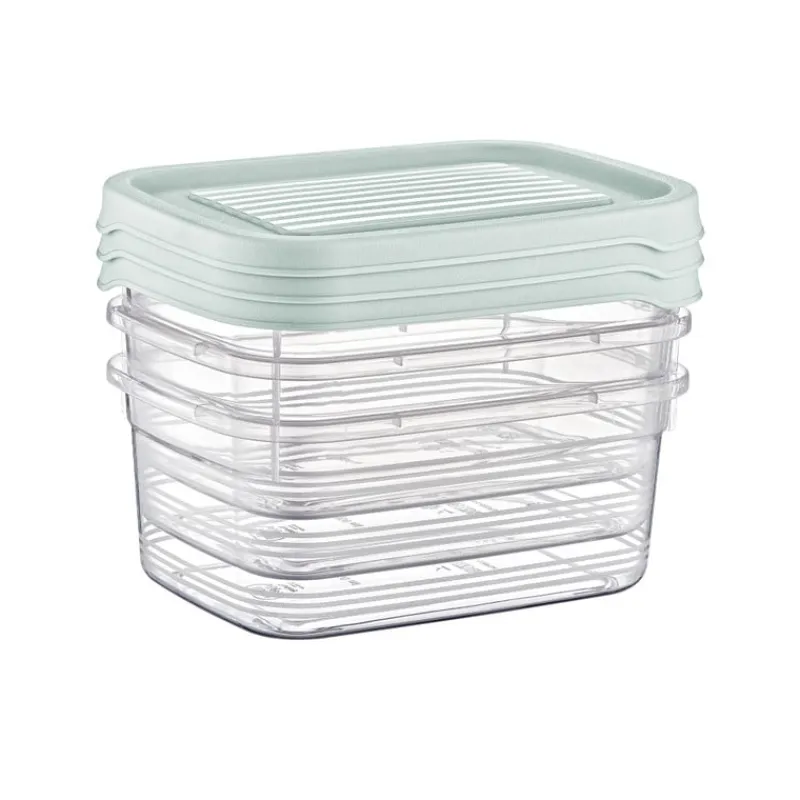 Xenos Bewaardozen-Vershoudbakjes - 275 ml - set van 3