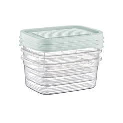 Xenos Bewaardozen-Vershoudbakjes - 120 ml - set van 3