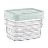 Xenos Bewaardozen-Vershoudbakjes - 500 ml - set van 3