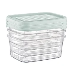 Xenos Bewaardozen-Vershoudbakjes - 500 ml - set van 3